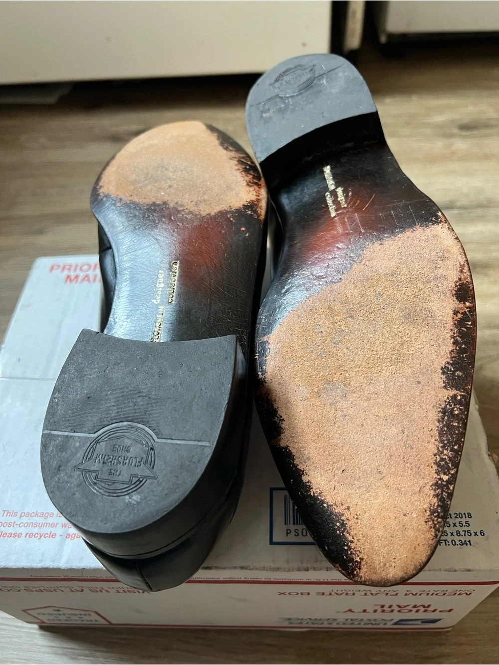 Vintage Florsheim Designer Collection Dress Shoes men’s 9.5C pristine condition